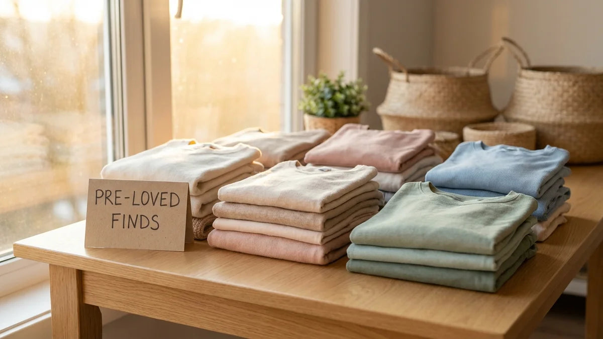 Lots de vêtements femme pliés et organisés pour revente en déstockage