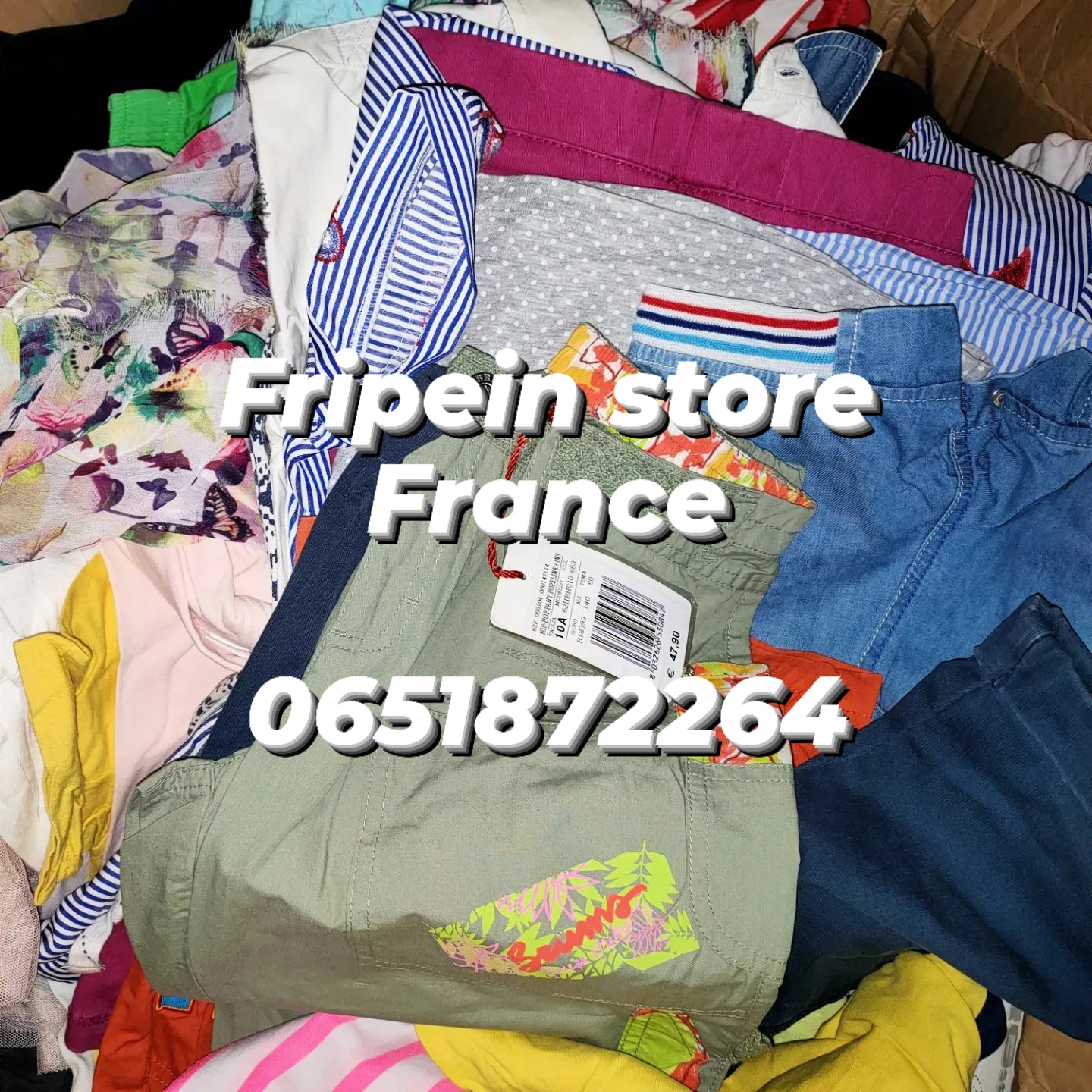 20 KILOS Friperie supérieur boutique Composition 15 kilos femme été 5 kilos enfants été