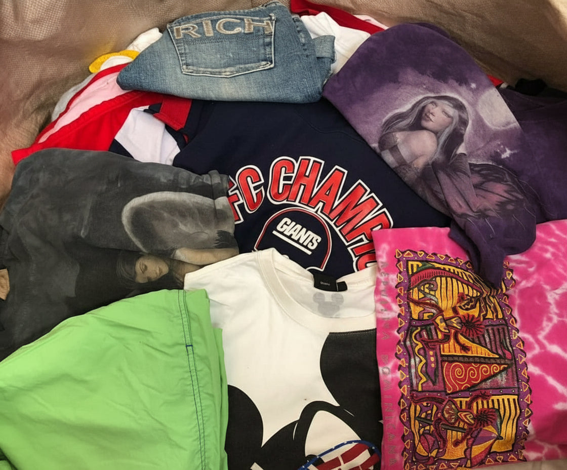 vintage femme homme de friperie mixtes 100KGS