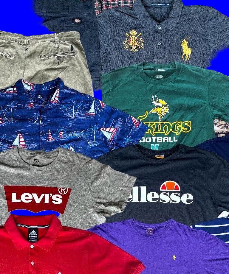 balles 45 kilos de brandt vintage chemise polo tee shirt grade A