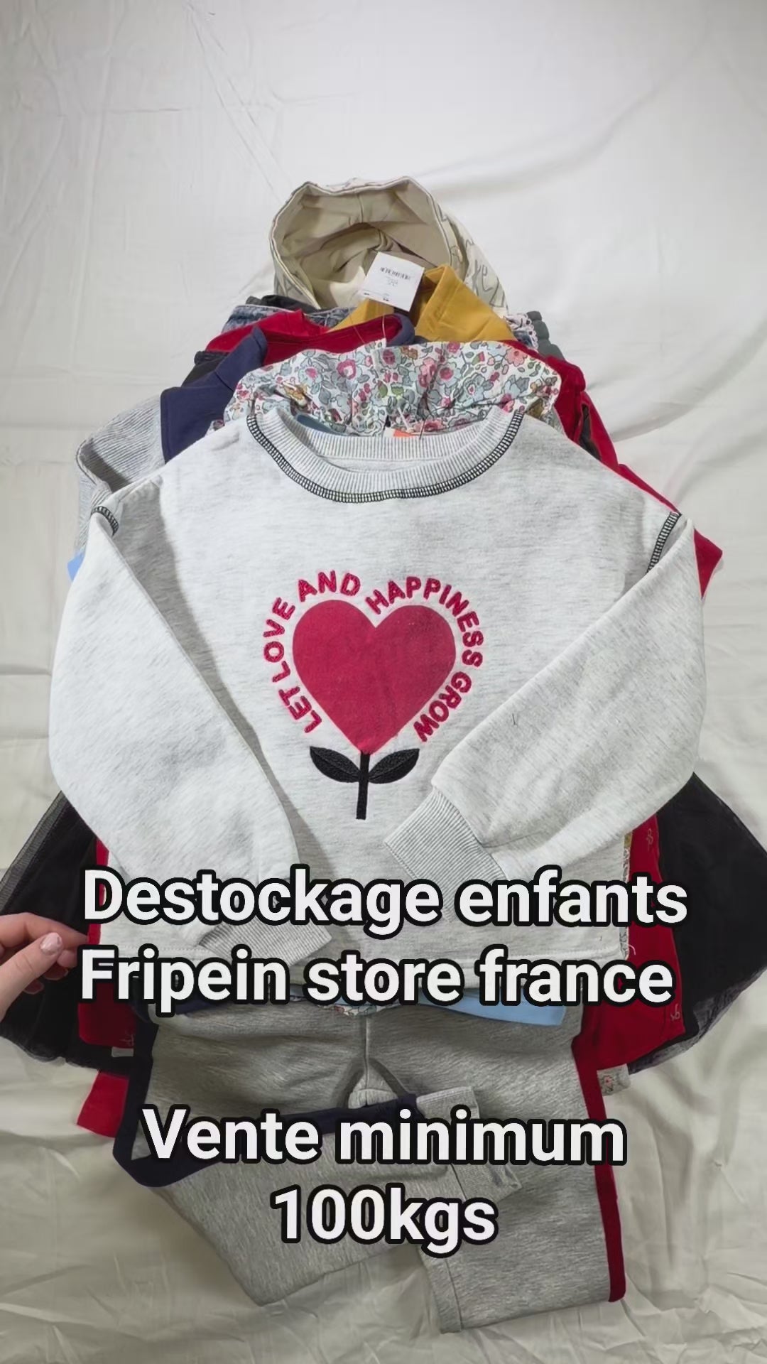 Destockage enfants 100 kilos hiver ete