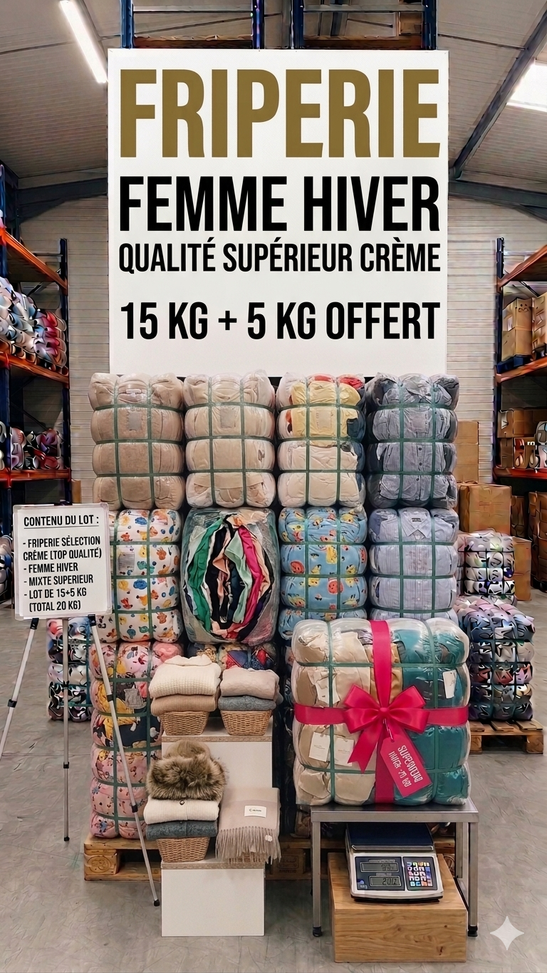 Femme hiver FRIPERIE qualite superieur 15kgs + 5 kilos offert