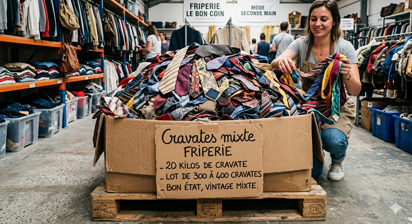 cravates mixte FRIPERIE 20 kilos de cravate 300 A 400 CRAVATES*