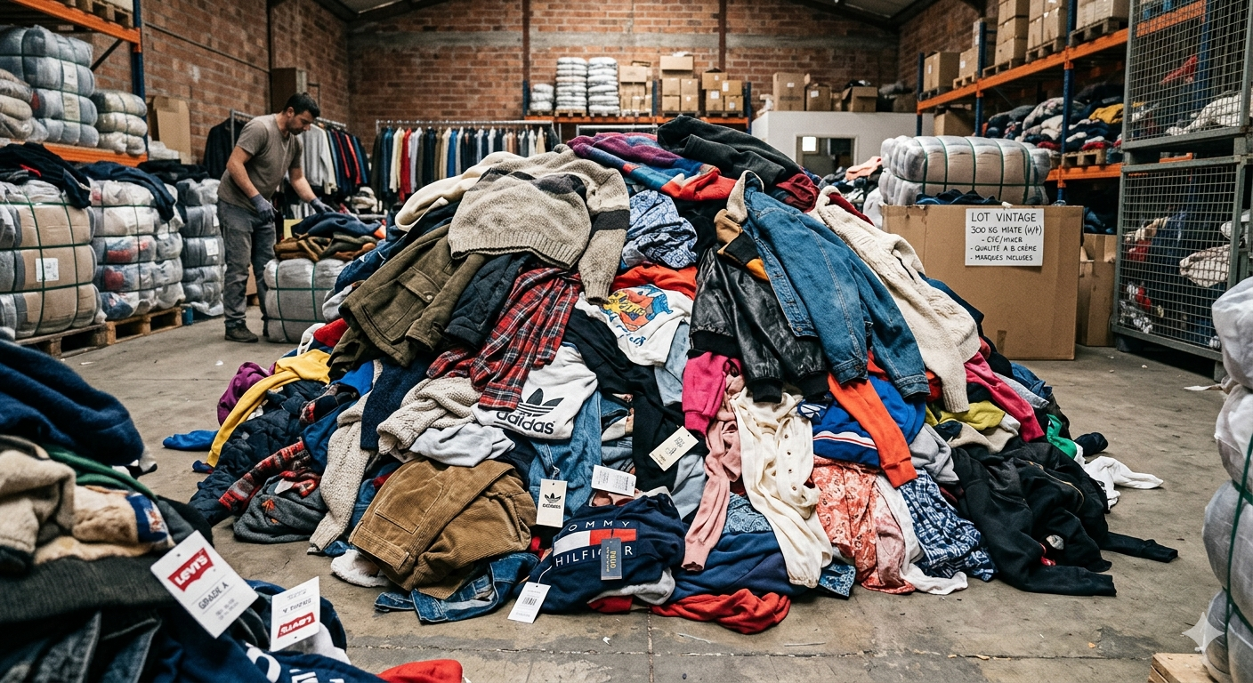 300 kilos de vintage femme homme toutes saisons